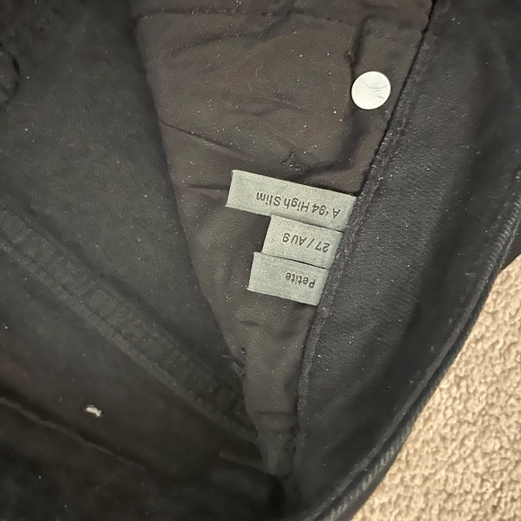 A brand new jeans worn once - high rise petite black jean super comfortable - Picture 7 of 7